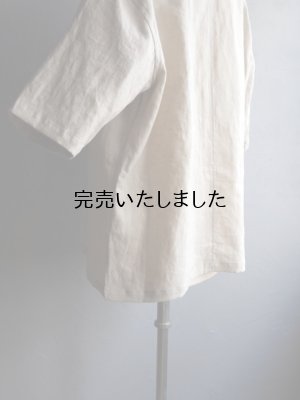 画像22: Still By Hand(スティルバイハンド) フレンチリネンWポケットオープンカラーシャツ ライトベージュ