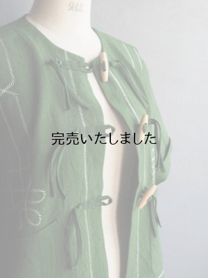 画像14: ASEEDONCLOUD(アシードンクラウド) Bird’s ditty vest グリーン(Embroidery linen)