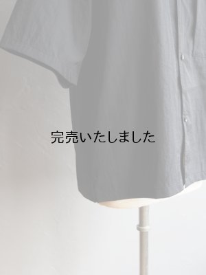 画像9: Still By Hand(スティルバイハンド) ナイロンオープンカラーシャツ インクブラック