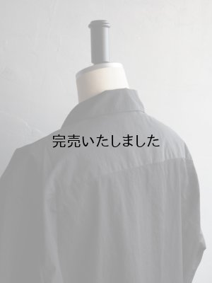 画像15: Still By Hand(スティルバイハンド) ナイロンオープンカラーシャツ インクブラック