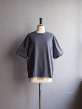Still By Hand(スティルバイハンド) ボーダー天竺Tシャツ グレー×ネイビー