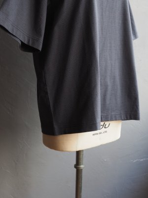 画像9: Still By Hand(スティルバイハンド) ボーダー天竺Tシャツ グレー×ネイビー