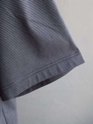 画像10: Still By Hand(スティルバイハンド) ボーダー天竺Tシャツ グレー×ネイビー
