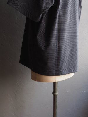 画像15: Still By Hand(スティルバイハンド) ボーダー天竺Tシャツ グレー×ネイビー