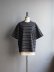 画像1: Still By Hand(スティルバイハンド) ボーダー天竺Tシャツ ブラック×ホワイト (1)