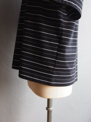 画像11: Still By Hand(スティルバイハンド) ボーダー天竺Tシャツ ブラック×ホワイト