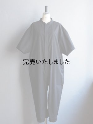 画像4: pub(ピューブ) オーガニックコットンワッシャージャンプスーツ ブラック