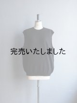 Still By Hand(スティルバイハンド) リネンコットンニットベスト ブラック