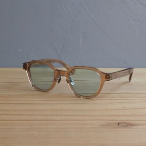 画像1: kearny eye wear(カーニーアイウェア) flanagan light brown(blue green lens)