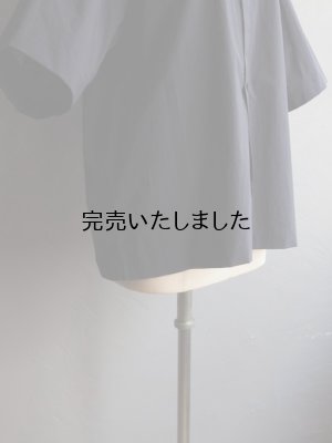 画像13: Still By Hand(スティルバイハンド) コットンナイロン変形スリーブシャツ ネイビー