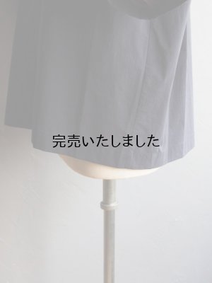 画像17: Still By Hand(スティルバイハンド) コットンナイロン変形スリーブシャツ ネイビー