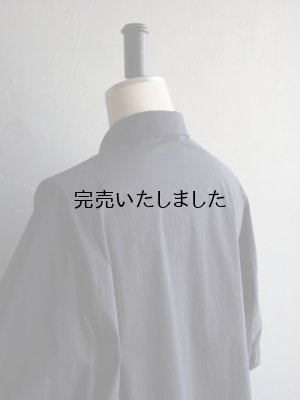 画像19: Still By Hand(スティルバイハンド) コットンナイロン変形スリーブシャツ ネイビー