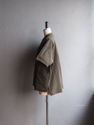 画像2: 【再入荷】allinone(オールインワン) SMOCK GROWTH SS - short sleeve オリーブ