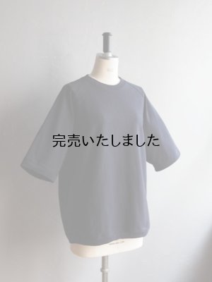 画像7: 【再入荷】Still By Hand(スティルバイハンド) スウェットライクTシャツ ネイビー