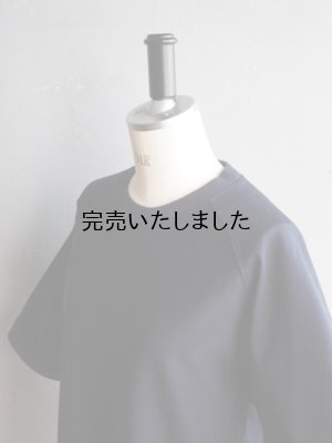 画像12: 【再入荷】Still By Hand(スティルバイハンド) スウェットライクTシャツ ネイビー