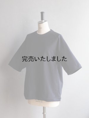 画像13: 【再入荷】Still By Hand(スティルバイハンド) スウェットライクTシャツ ネイビー