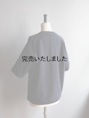 画像17: 【再入荷】Still By Hand(スティルバイハンド) スウェットライクTシャツ ネイビー