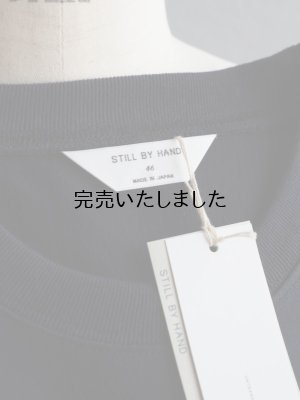 画像22: 【再入荷】Still By Hand(スティルバイハンド) スウェットライクTシャツ ネイビー