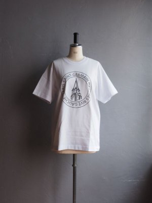 画像1: ATELIER AMELOT-アトリエアメロ PRINT TEE PARIS SAINT-GERMAIN ホワイト