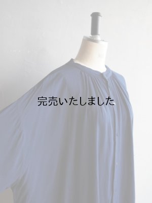 画像9: jujudhau(ズーズーダウ) GATHER SHIRTS-ギャザーシャツ-ネイビー