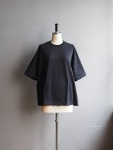 Still By Hand(スティルバイハンド) 強燃天竺サドルスリーブTシャツ ブラックネイビー
