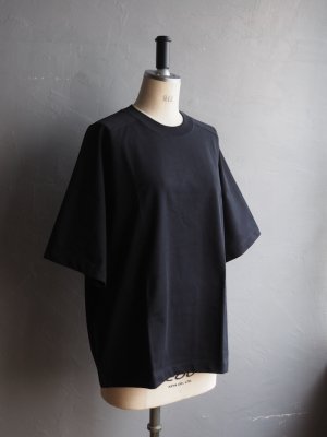 画像6: Still By Hand(スティルバイハンド) 強燃天竺サドルスリーブTシャツ ブラックネイビー