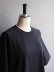 画像7: Still By Hand(スティルバイハンド) 強燃天竺サドルスリーブTシャツ ブラックネイビー
