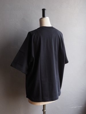 画像13: Still By Hand(スティルバイハンド) 強燃天竺サドルスリーブTシャツ ブラックネイビー