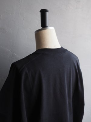 画像14: Still By Hand(スティルバイハンド) 強燃天竺サドルスリーブTシャツ ブラックネイビー