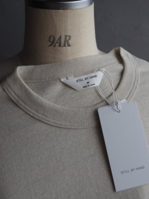 画像16: Still By Hand(スティルバイハンド) コットンシルクネップTシャツ エクル