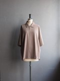 Still By Hand(スティルバイハンド) カットソーポロシャツ モカベージュ