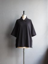 Still By Hand(スティルバイハンド) カットソーポロシャツ ブラック