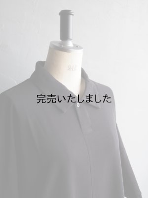 画像7: Still By Hand(スティルバイハンド) カットソーポロシャツ ブラック