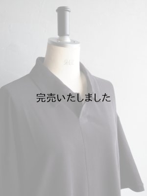 画像9: Still By Hand(スティルバイハンド) カットソーポロシャツ ブラック