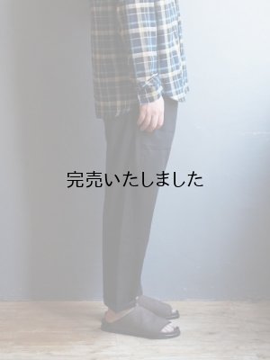 画像7: Style Craft Wardrobe(スタイルクラフトワードローブ) PANTS #9 cotton linen typewriter BLACK