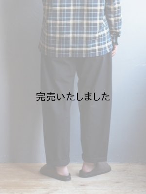 画像8: Style Craft Wardrobe(スタイルクラフトワードローブ) PANTS #9 cotton linen typewriter BLACK