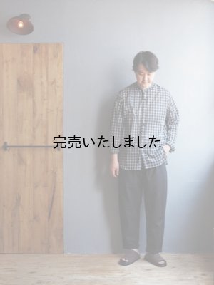 画像18: Style Craft Wardrobe(スタイルクラフトワードローブ) PANTS #9 cotton linen typewriter BLACK