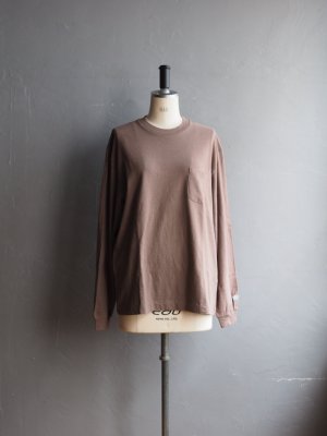 画像1: ENDS and MEANS(エンズアンドミーンズ) Pocket L/S Tee ダルブラウン
