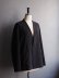画像6: LAMOND(ラモンド) NO-COLLAR SHARI JACKET-ブラック