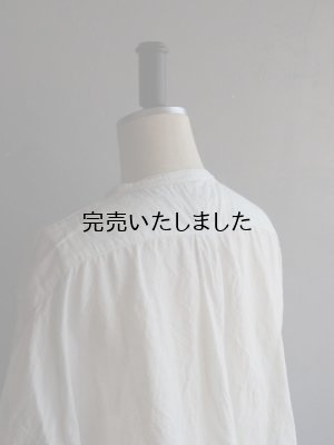 画像16: jujudhau(ズーズーダウ) STAND COLLAR SHIRTS-スタンドカラーシャツ-リネンコットンホワイト