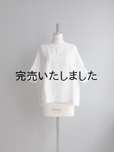 jujudhau(ズーズーダウ) WIDE SHIRTS-ワイドシャツ- リネンコットンホワイト
