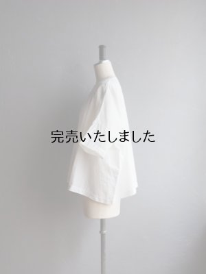 画像2: jujudhau(ズーズーダウ) WIDE SHIRTS-ワイドシャツ- リネンコットンホワイト