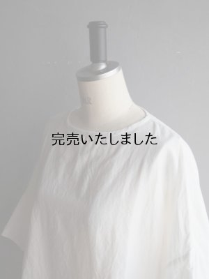 画像9: jujudhau(ズーズーダウ) WIDE SHIRTS-ワイドシャツ- リネンコットンホワイト
