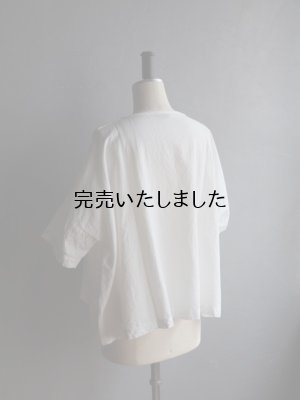 画像12: jujudhau(ズーズーダウ) WIDE SHIRTS-ワイドシャツ- リネンコットンホワイト