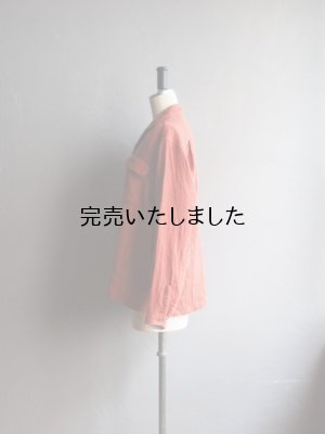 画像5: another 20th century(アナザートゥエンティースセンチュリー) Connery Collar shirts - Linen/Wool カーマイン