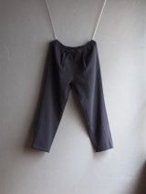 LA MOND(ラモンド) SHARI PANTS-シャンブレーブラック