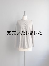 jujudhau(ズーズーダウ) 12BUTTON SHIRTS-12ボタンシャツ-グレージュ