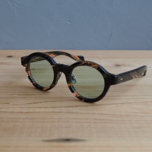 画像1: kearny eye wear(カーニーアイウェア) konide-2 mix dark green(green lens)