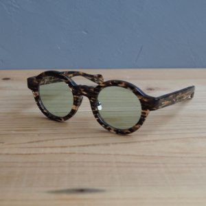 画像1: kearny eye wear(カーニーアイウェア) konide-2 Tiger black(green lens)
