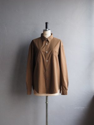 画像1: ENDS and MEANS(エンズアンドミーンズ) Aldous Shirts ピーカンブラウン